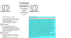 Desktop Screenshot of esslinger-initiative.de